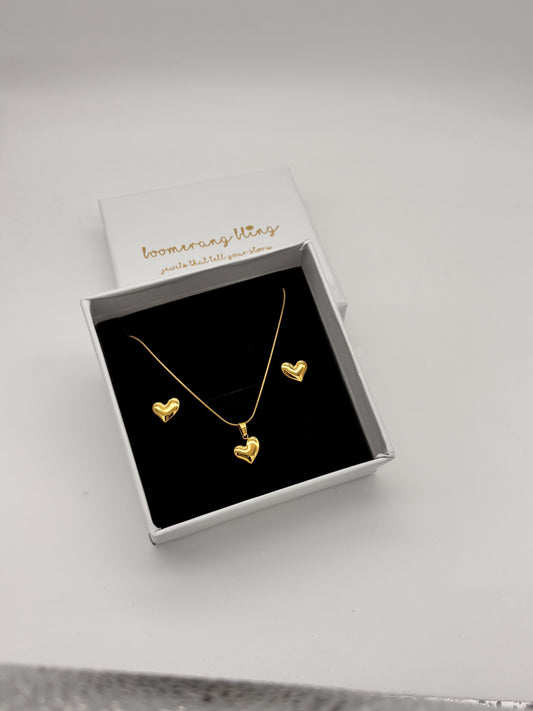 Heart Pendant Set